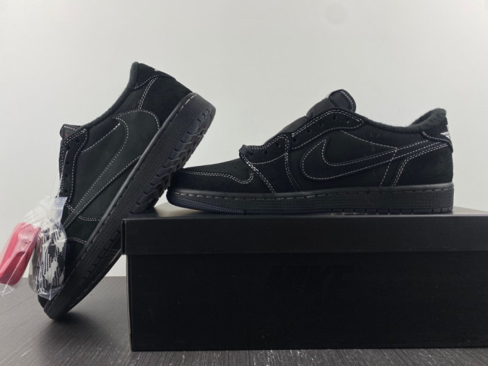 travis scott x air jordan air jordan 1 retro low “black phanT0m" dm7866-001