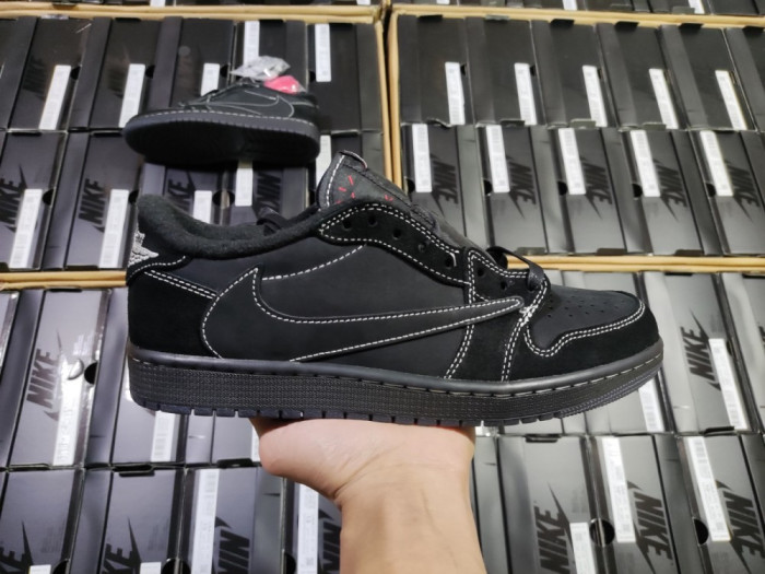 travis scott x air jordan air jordan 1 retro low “black phanT0m" dm7866-001