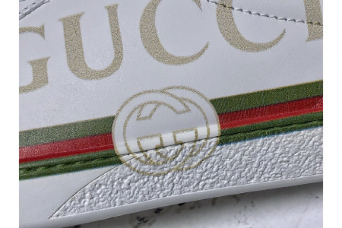 G*u*i ace embroidered low-top sneaker white with logo