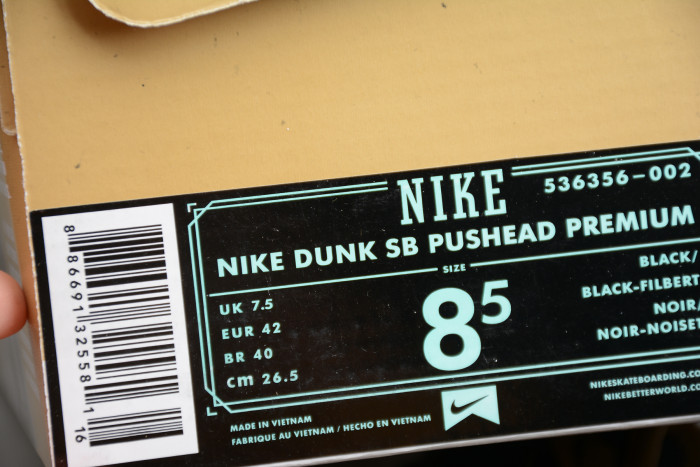 nike sb dunk low pushead preM1vm "pushead 2“ 536356-002