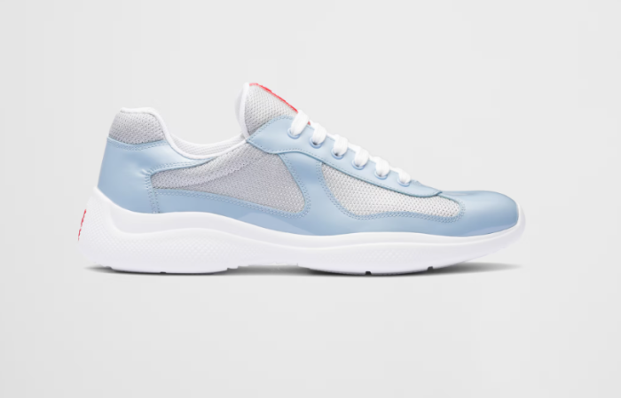 patent leather and technical fabric Pra*a america’s cup sneakers