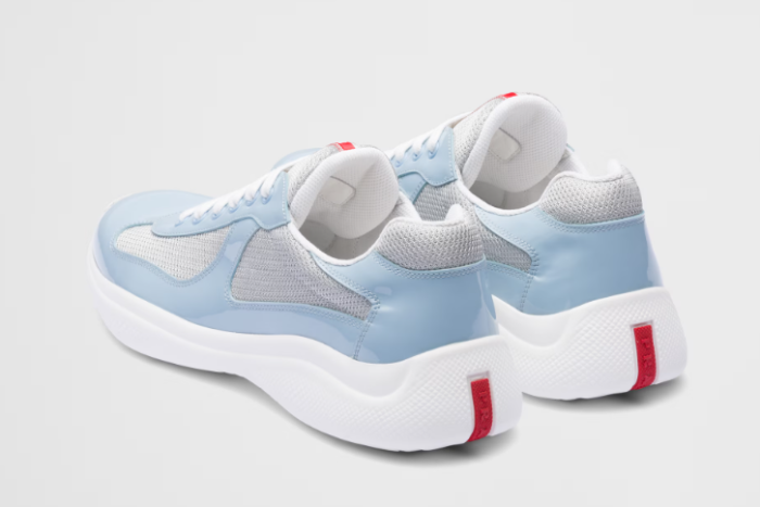 patent leather and technical fabric Pra*a america’s cup sneakers