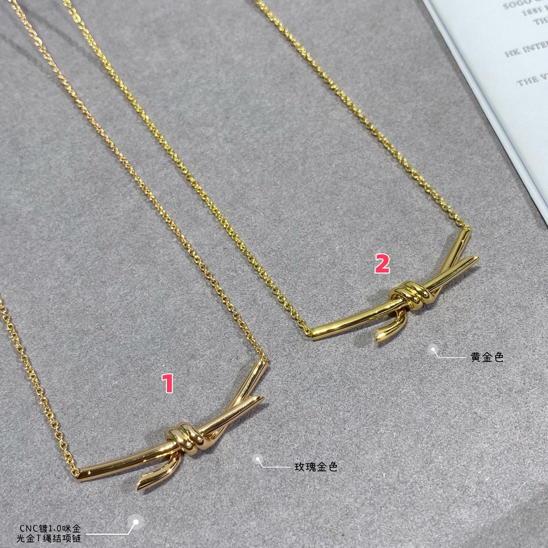 T*f*ny & co. t-knot necklace