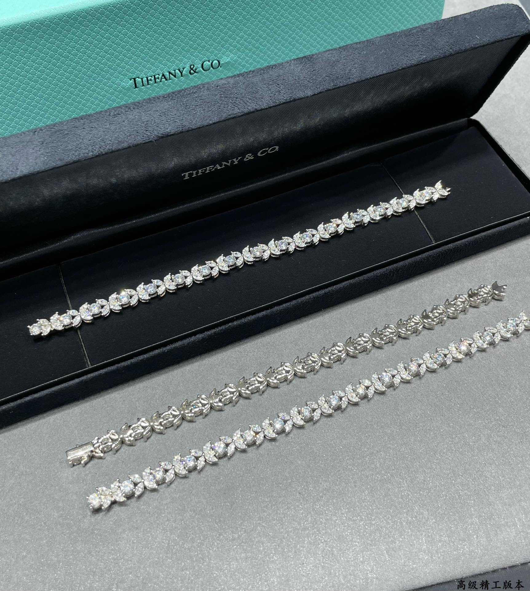 t*f*ny & co. soleste marquise D1am0nd full bracelet ag925