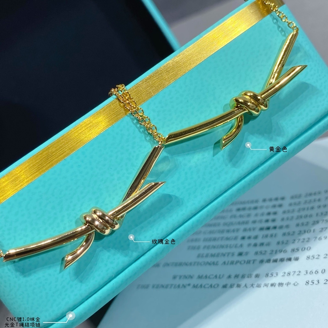 T*f*ny & co. t-knot necklace