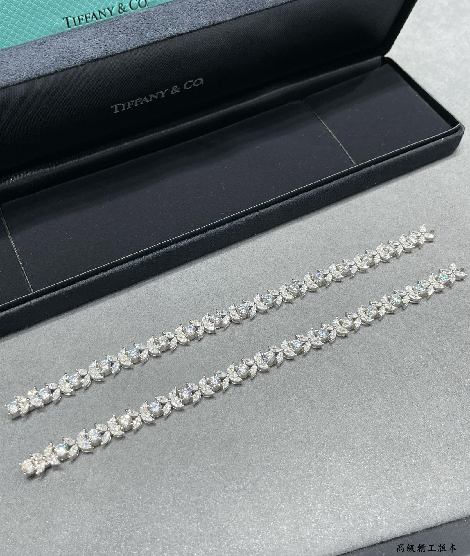 t*f*ny & co. soleste marquise D1am0nd full bracelet ag925