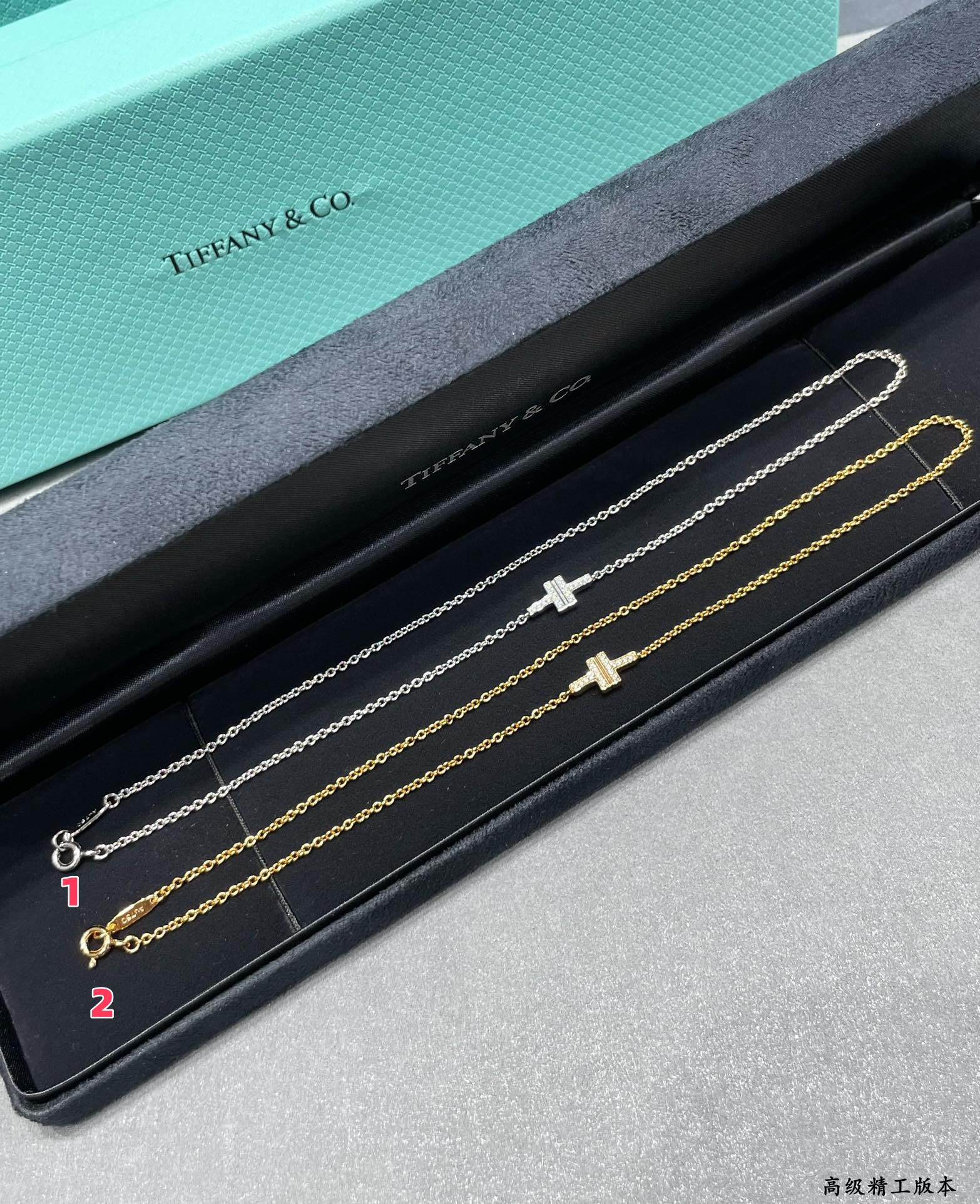 t*f*ny & co. double t D1am0nd bracelet 17cm