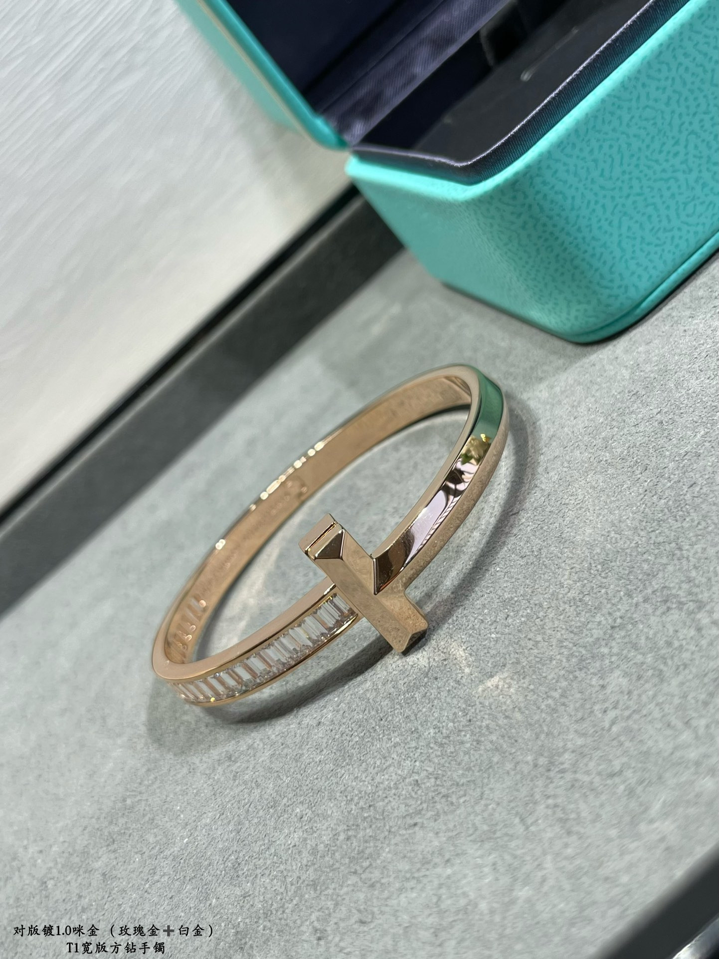 t*f*ny & co. t1 wide square D1am0nd bracelet