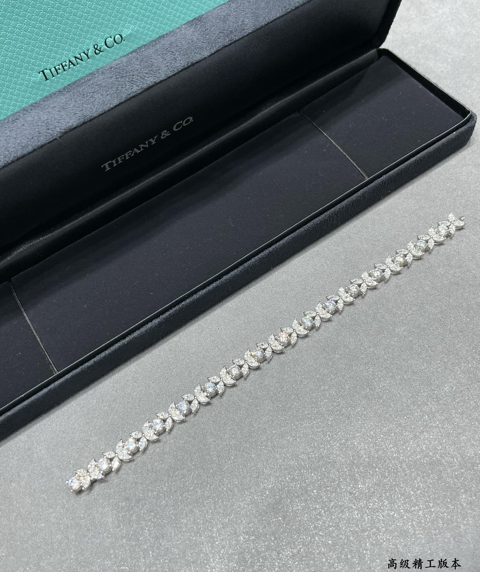 t*f*ny & co. soleste marquise D1am0nd full bracelet ag925