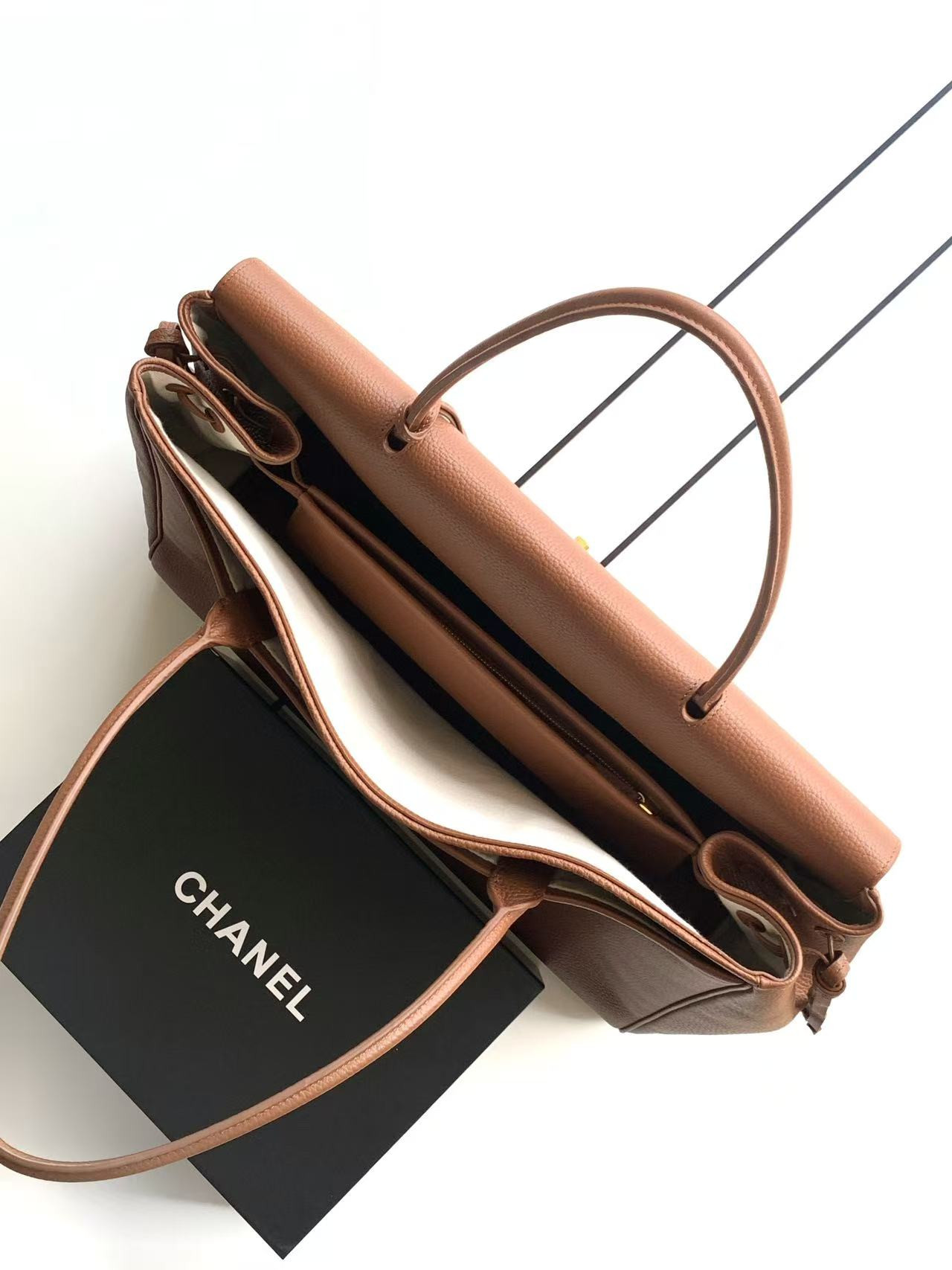 Ch**el large shopping tote as6289 33x43x17.5cm