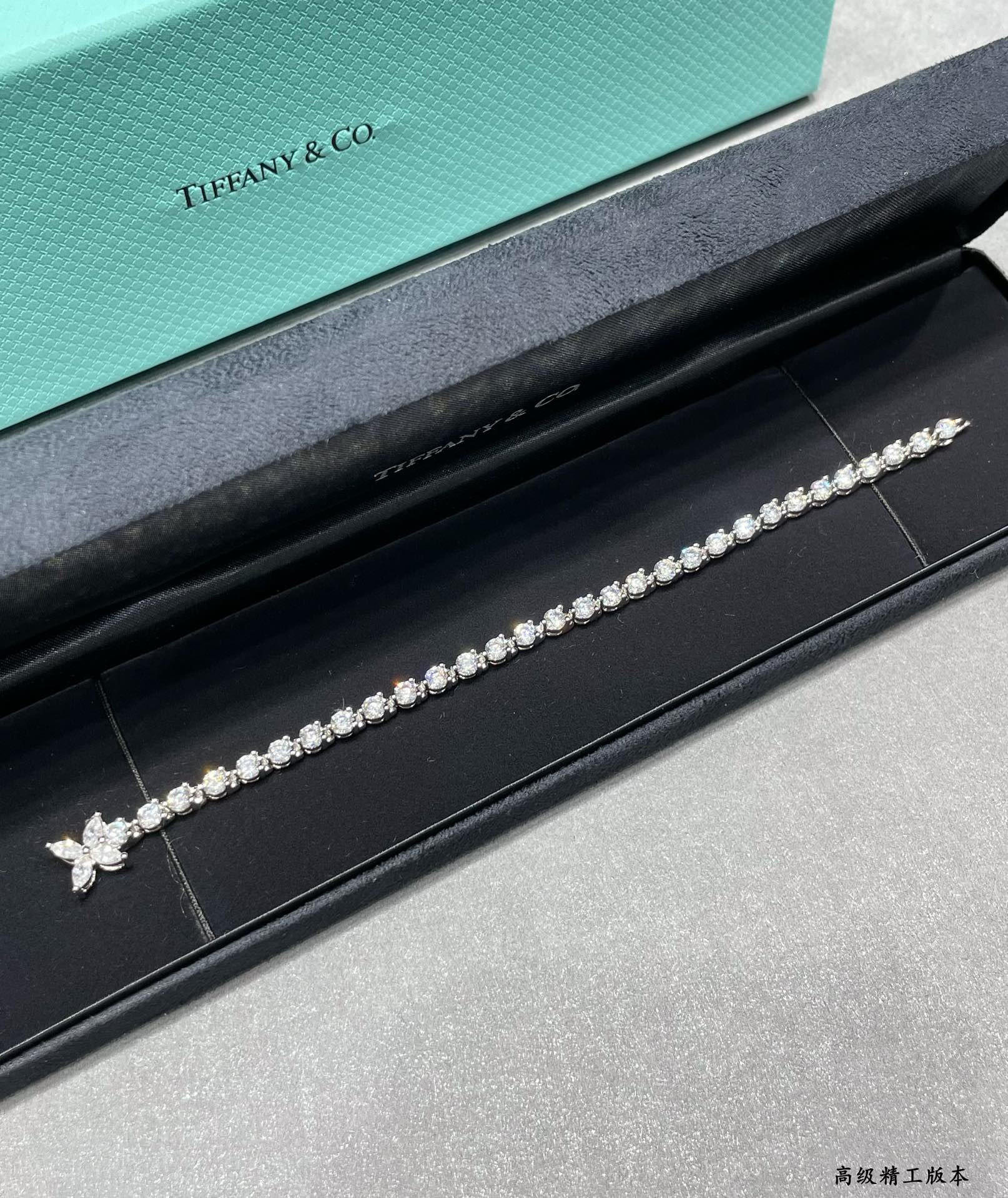 t*f*ny & co. soleste marquise D1am0nd full bracelet ag925