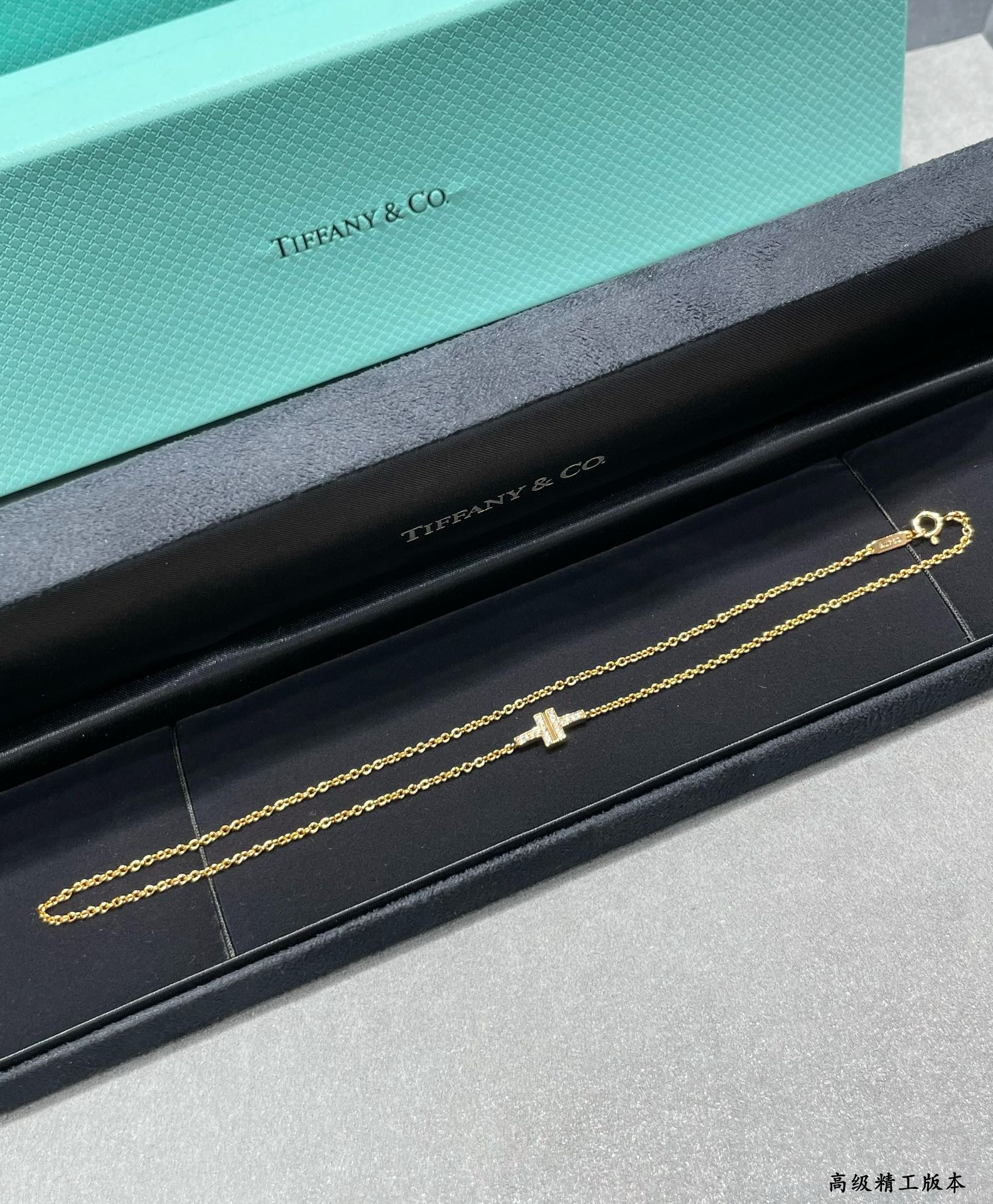 t*f*ny & co. double t D1am0nd bracelet 17cm