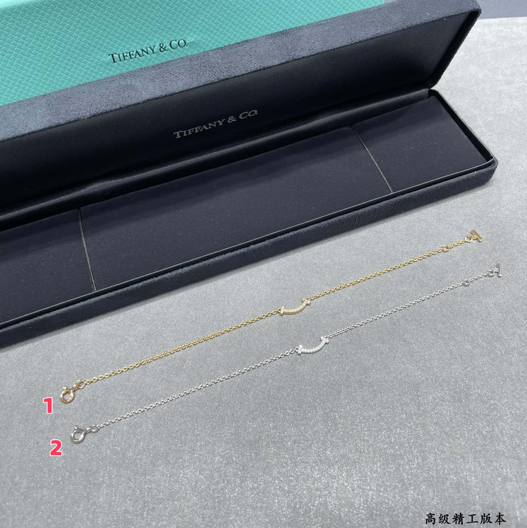 t*f*ny & co. mini smile D1am0nd pendant bracelet