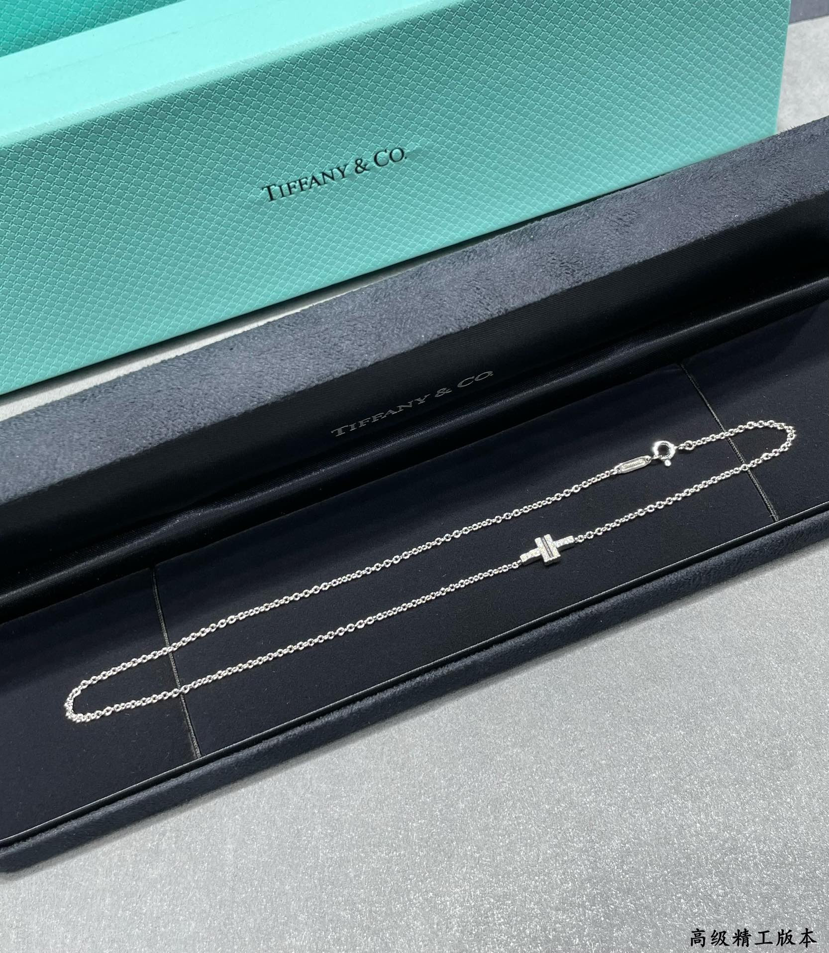 t*f*ny & co. double t D1am0nd bracelet 17cm