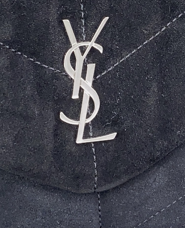 Y51 PUFFER IN SUEDE BLACK 23 X 15.5 X 5.8 CM